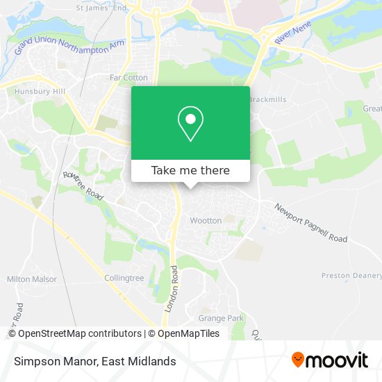 Simpson Manor map