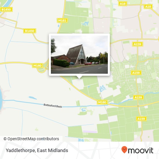 Yaddlethorpe map