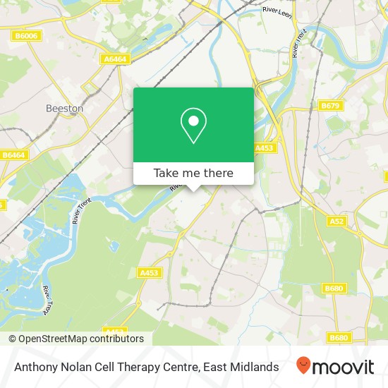 Anthony Nolan Cell Therapy Centre map