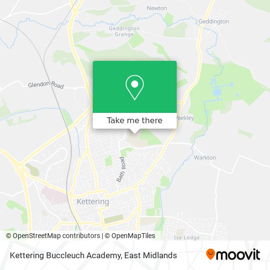 Kettering Buccleuch Academy map