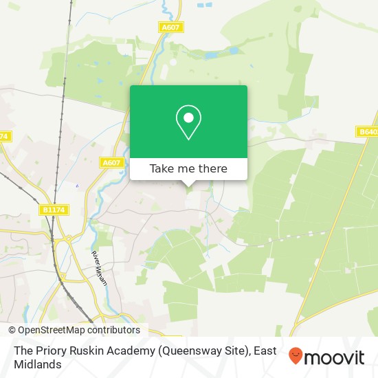 The Priory Ruskin Academy (Queensway Site) map