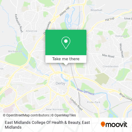 East Midlands College Of Health & Beauty map