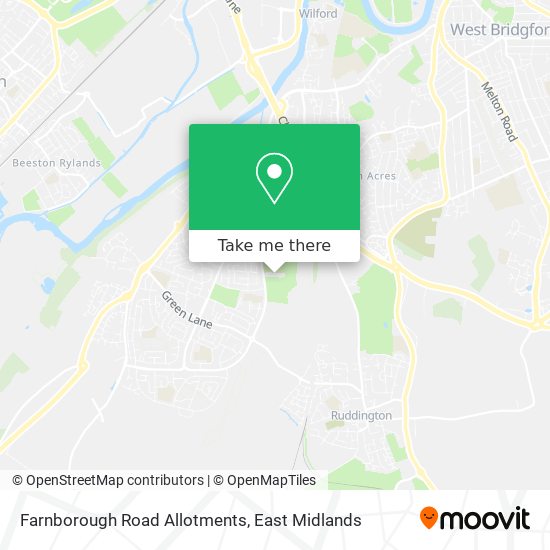 Farnborough Road Allotments map