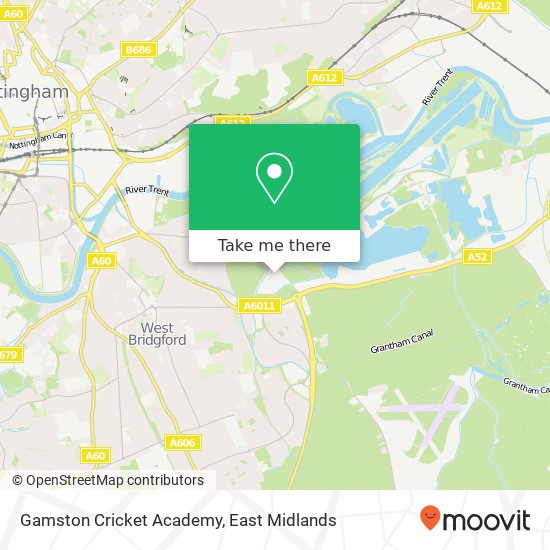 Gamston Cricket Academy map
