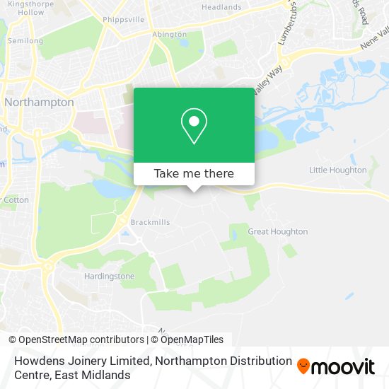 Howdens Joinery Limited, Northampton Distribution Centre map