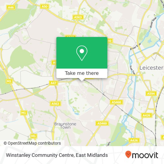 Winstanley Community Centre map