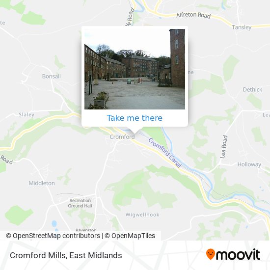 Cromford Mills map