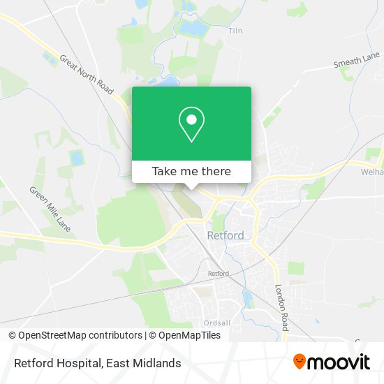 Retford Hospital map