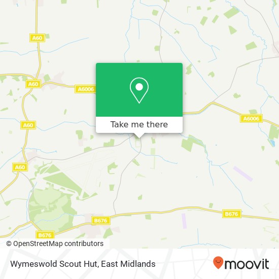 Wymeswold Scout Hut map