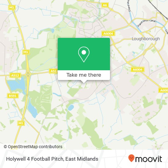 Holywell 4 Football Pitch map