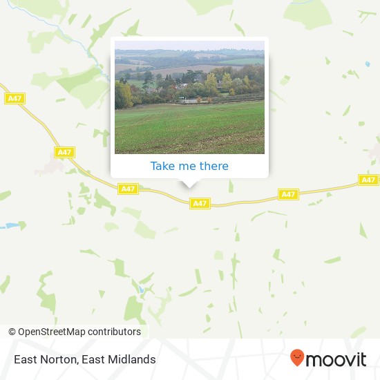 East Norton map