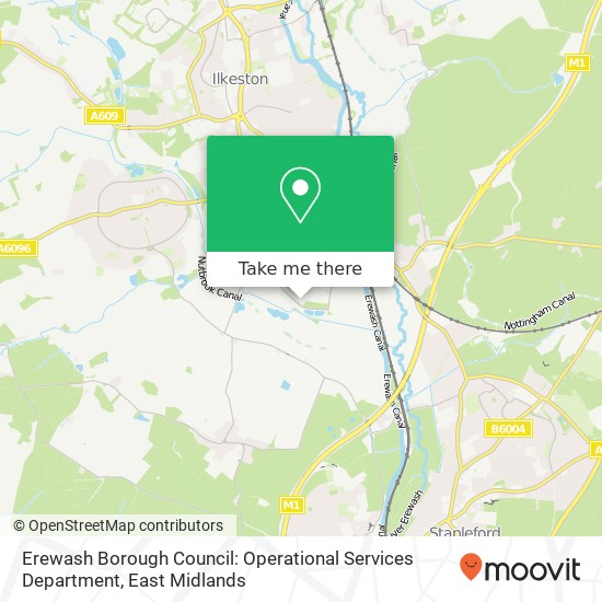 Erewash Borough Council: Operational Services Department map