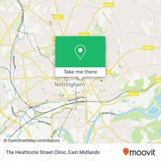 The Heathcote Street Clinic map