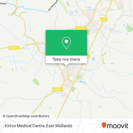 Kirton Medical Centre map