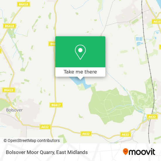Bolsover Moor Quarry map