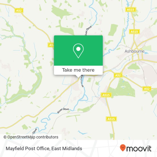 Mayfield Post Office map