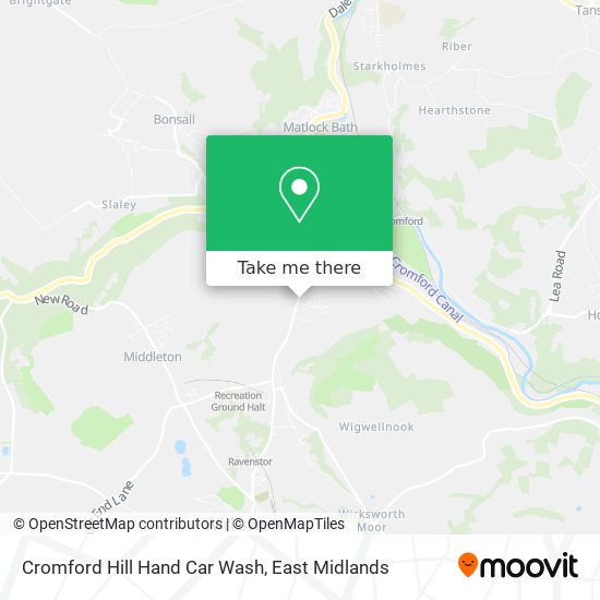 Cromford Hill Hand Car Wash map