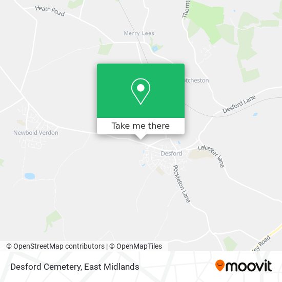 Desford Cemetery map