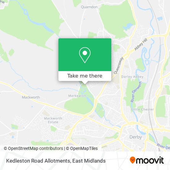 Kedleston Road Allotments map