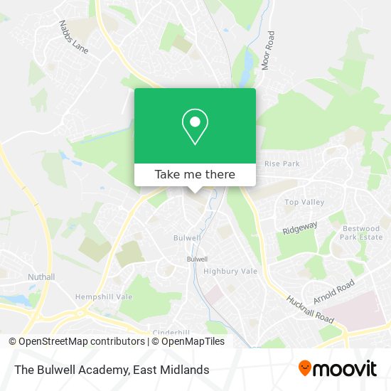 The Bulwell Academy map
