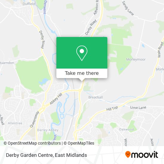 Derby Garden Centre map