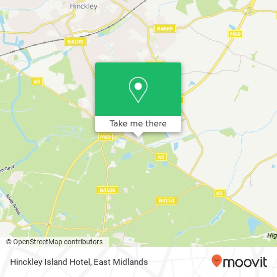 Hinckley Island Hotel map