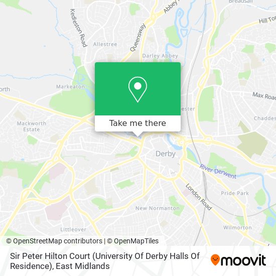Sir Peter Hilton Court (University Of Derby Halls Of Residence) map