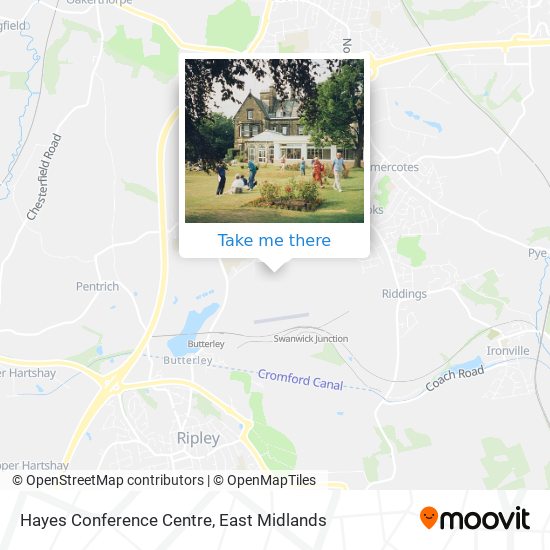 Hayes Conference Centre map