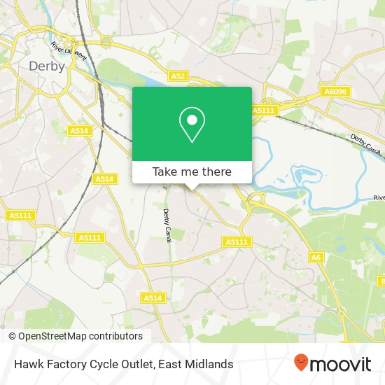 Hawk Factory Cycle Outlet map