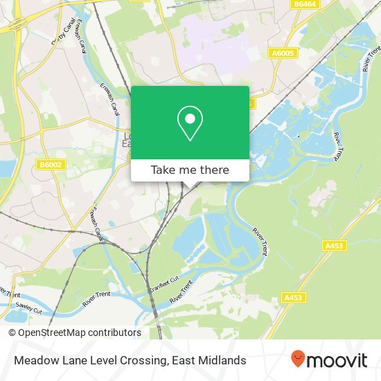 Meadow Lane Level Crossing map