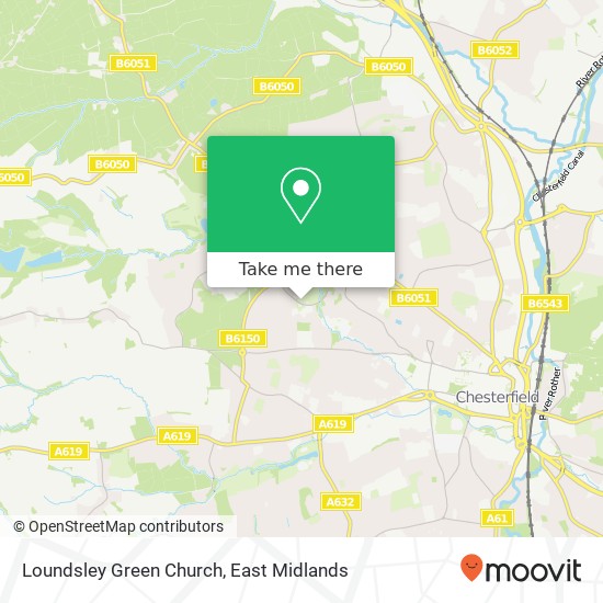 Loundsley Green Church map
