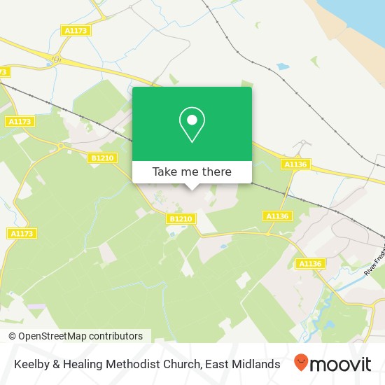 Keelby & Healing Methodist Church map