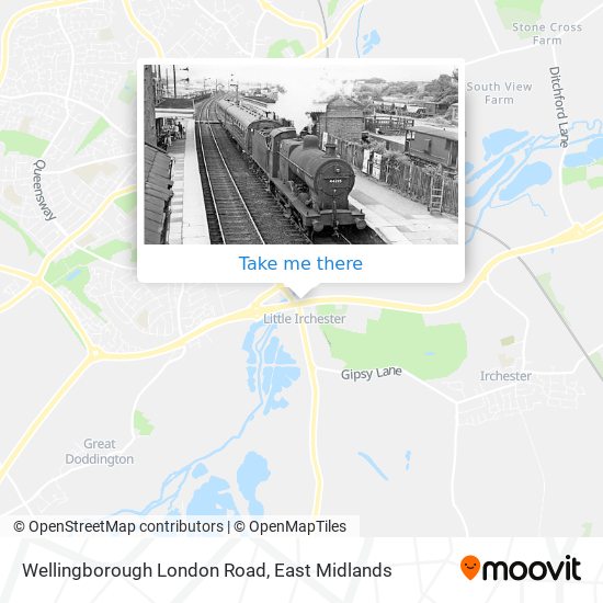 Wellingborough London Road map