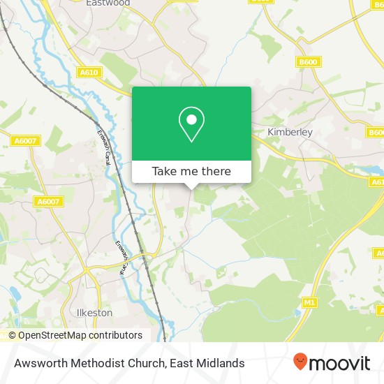 Awsworth Methodist Church map