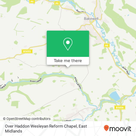 Over Haddon Wesleyan Reform Chapel map