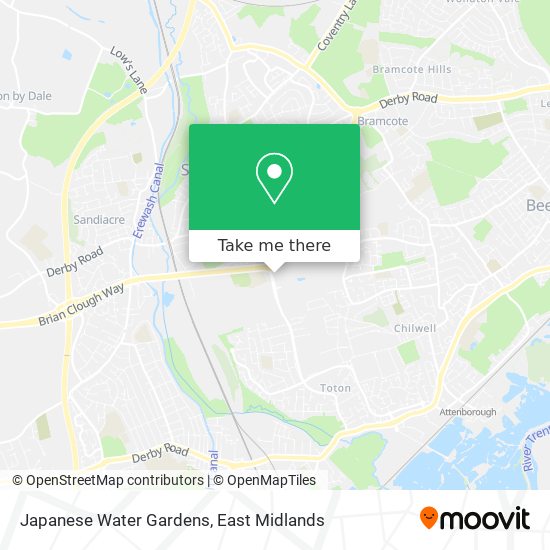 Japanese Water Gardens map