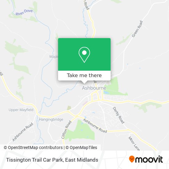 Tissington Trail Car Park map