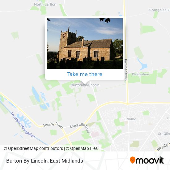 Burton-By-Lincoln map