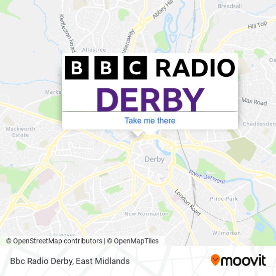 Bbc Radio Derby map