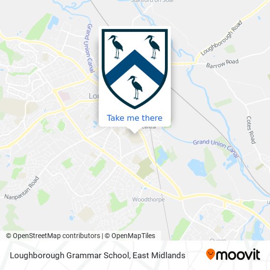 Loughborough Grammar School map