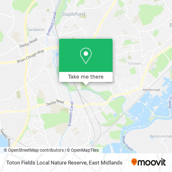 Toton Fields Local Nature Reserve map