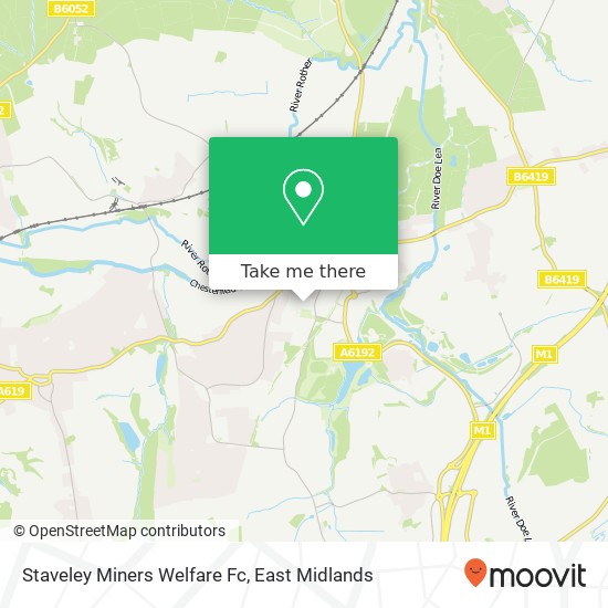 Staveley Miners Welfare Fc map