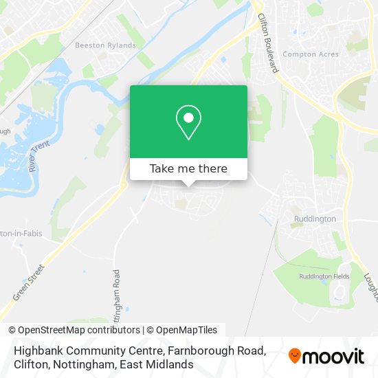 Highbank Community Centre, Farnborough Road, Clifton, Nottingham map