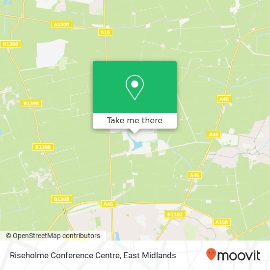Riseholme Conference Centre map