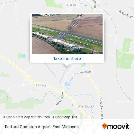 Retford Gamston Airport map