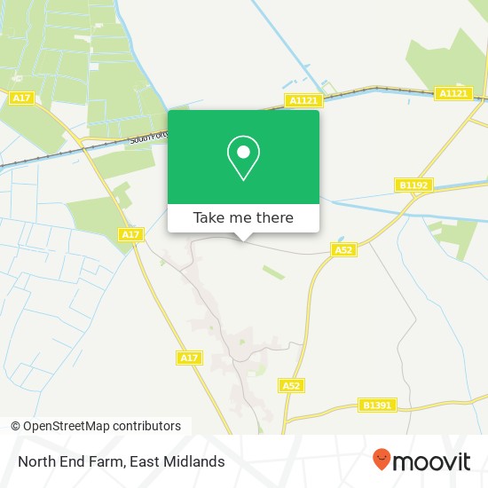 North End Farm map