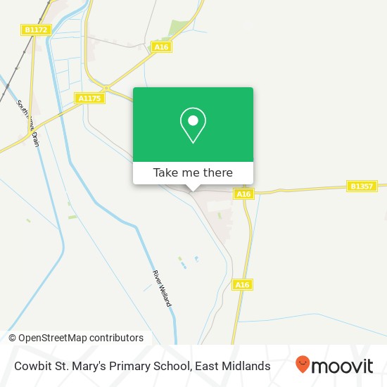 Cowbit St. Mary's Primary School map
