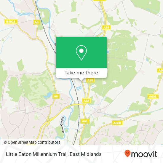 Little Eaton Millennium Trail map