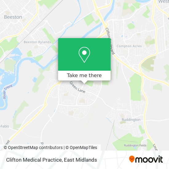 Clifton Medical Practice map