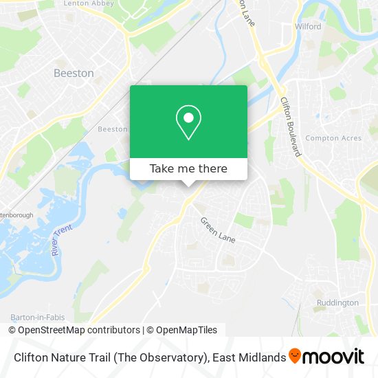 Clifton Nature Trail (The Observatory) map